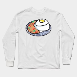 Phat kaphrao Breakfast Illustration Long Sleeve T-Shirt